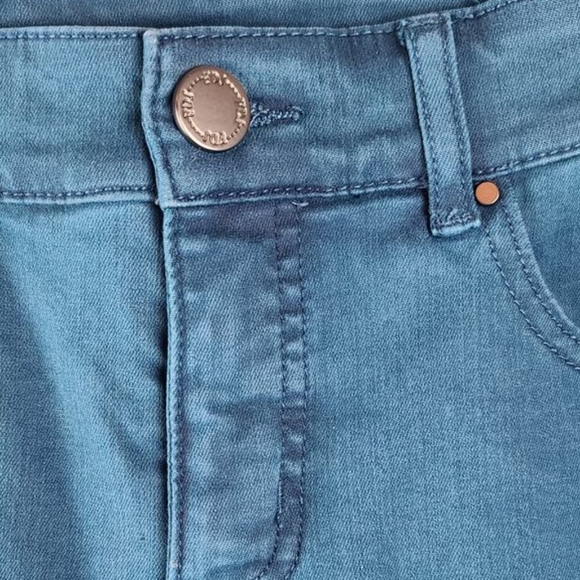2/$30 ☆ NWOT ☆ FDJ Christina Slim Leg Peacock Blue Jeans 4 - Picture 7 of 7